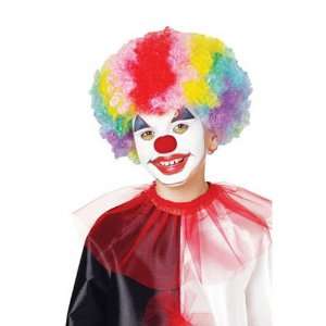  Multi Colored Rainbow Clown Wig Toys & Games