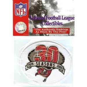 2005 Tampa Bay Buccaneers 30th Anniversary White Patch   Official NFL 