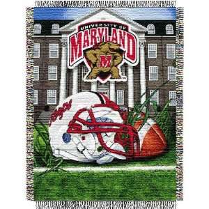Maryland Terps NCAA Woven Tapestry Throw (Home Field Advantage) (48x60 