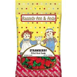  Raggedy Ann & Andy Strawberry Filled Hard Candy 