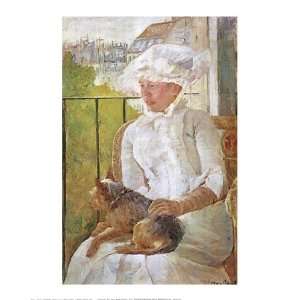 Woman with Dog by Mary Cassatt 22x28 
