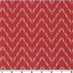  45 Wide Zoomin ZigZag Red Fabric By The Yard Arts 