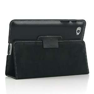  ZuGadgets Black Leather Stand Case for Galaxy Tab GT P6800 
