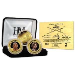 Los Angeles Lakers 2009 Nba Champions 24Kt Gold 3 Coin Set  
