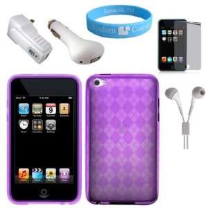  Purple Protective TPU Silicone Skin for Apple iPod Tough 