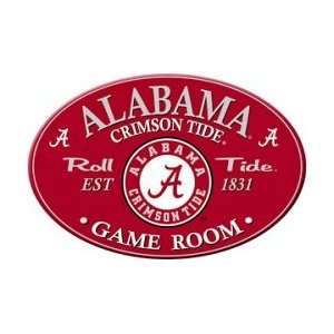  Alabama Crimson Tide Oval Style Game Room Sign