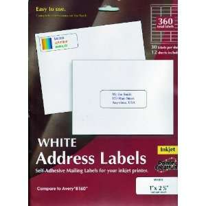  White Address Labels