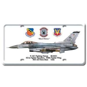  F 16C Fighting Falcon Aviation License Plate   Victory 