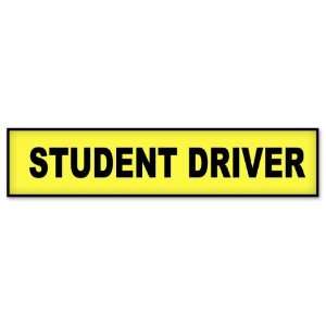  Student Driver Caution car bumper sticker decal 10 x 4 
