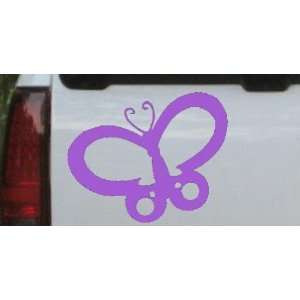 Butterfly Butterflies Car Window Wall Laptop Decal Sticker    Purple 