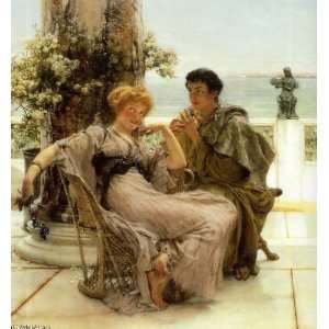   Sir Lawrence Alma Tadema   24 x 26 inches   Courtship   The Proposal