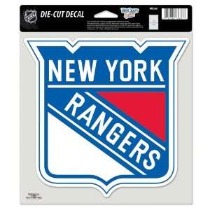  New York Rangers 8x8 Die Cut Full Color Decal Made in the USA 
