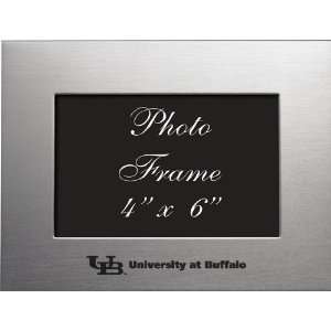 University at Buffalo   4x6 Brushed Metal Picture Frame   Silver 