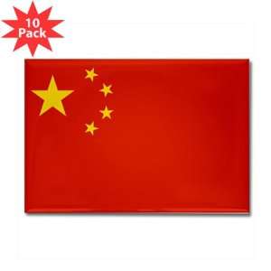  Rectangle Magnet (10 Pack) Chinese China Flag HD 