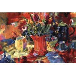  Pitcher Of Flowers by Peter Graham 36x24