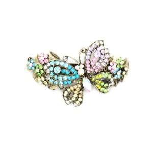 Kate Marie Stunning Crystal Encrusted Spring Color Butterfly Hair 