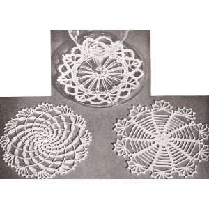  Vintage Crochet PATTERN to make   Mini Doily Snowflake 