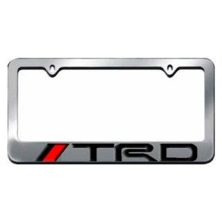  TRD License Plate Frame Black Automotive