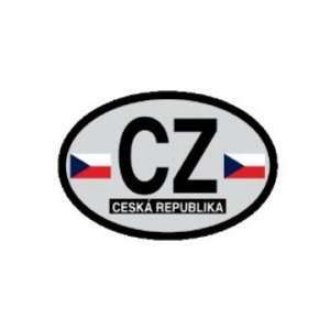  oval decal   Czech Republic Country of Origin Sticker Automotive
