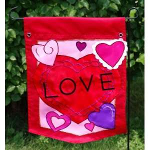  Love Hearts Garden Flag