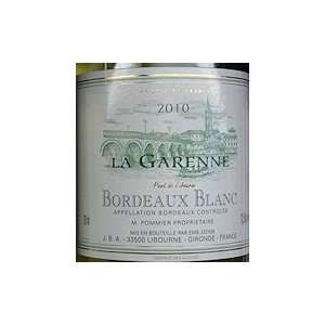   2010 Chateau La Garenne Bordeaux Blanc 750ml Grocery & Gourmet Food
