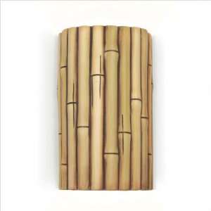 Bamboo One Light Wall Sconce Finish Natural, Bulb Type Incandescent 