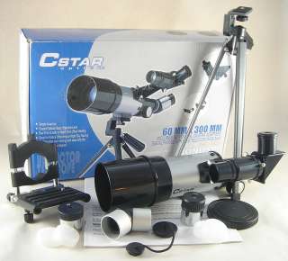 CSTAR OPTICS All in One 60 x 300mm Refractor Telescope with Camera 