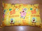 Spongebob Squarepants Summer Travel Size Pillow NEW