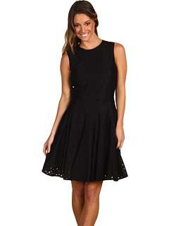 Cynthia Rowley Lattice Embroidered Tulle Dress at 