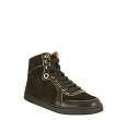 Jimmy Choo anthracite flannel Belgravia shearling lined hi top 