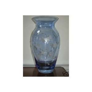  Lenox Butterfly Meadow Crystal Vase Blue New in the Box 