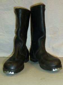 GERMAN ARMY BLACK LEATHER SUPERB QUALITY PANZER BOOTS SIZE 6  