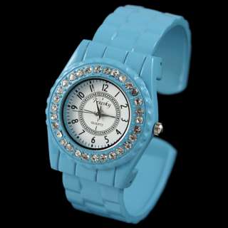   Face Stainless Steel Jelly Watch Girls Lady Bracelet Wrist Watch WJY