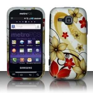  Samsung Galaxy Indulge R910 Red Flowers Rubberized Hard 