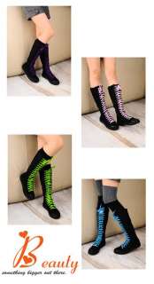 New Girl Punk EMO Rock Gothic zip Lace up Canvas boot shoe sneaker 