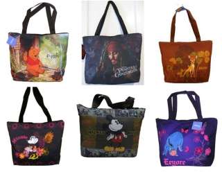   Characters Canvas Tote Bag Gym Travel Diaper Book Multiuse  