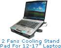 15 17 USB Laptop PC Cooler Cooling Pad w/ 200 mm Fan  