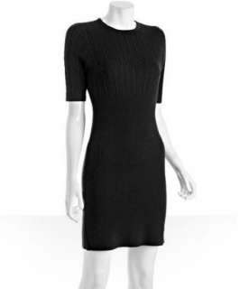 Design History black cable merino wool sweater dress   up to 