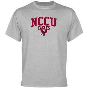 North Carolina Central Eagles Team Arch T Shirt   Ash 