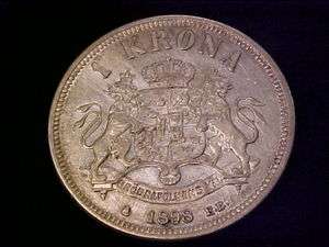 Sweden 1898 1 Korona KM#535  