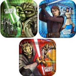  Star Wars The Clone Wars Opposing Forces Square Dessert 