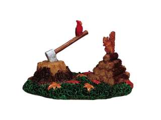   Village Accessory #74621 LOG WITH AXE   Christmas Village  