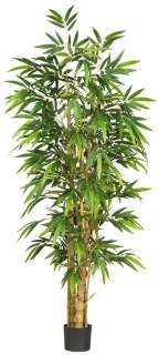 NEW LARGE 6 SILK BAMBOO TREE Artificial Fake Indoor REAL WOOD TRUNKS 