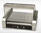 Hot Dog Roller 30 Dogs Grill Cooker W/ Glass Hood Commercial Machine 