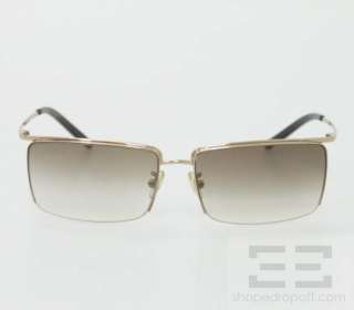 Prada Gold Metal Square Frame & Gradient Lens Sunglasses SPR52D  