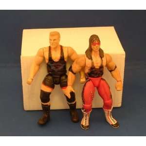  WWF Bret Hart and Owen Hart Figurines 