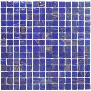   glass mosaic tile blue 12 x 12 mesh backed sheet