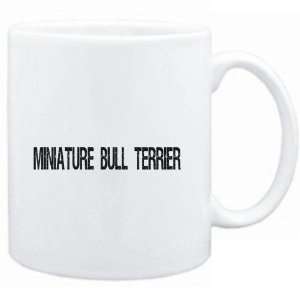 Mug White  Miniature Bull Terrier  SIMPLE / CRACKED / VINTAGE / OLD 