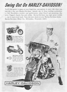 1964 Harley Davidson Duo Glide FLH Motorcycle Ad  