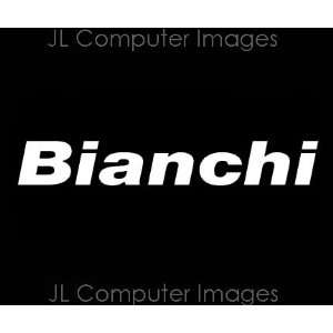 BIANCHI BICYCLES WHITE DECAL 6 X 1